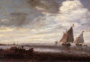 RUYSDAEL, Salomon van River Scene af oil painting artist